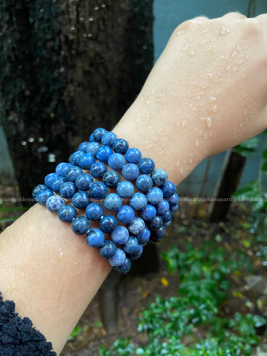 DUMORTIERITE BRACELET - Golden Quartz 