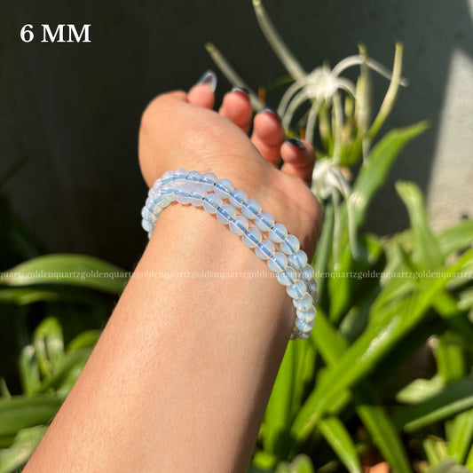 Opalite Bracelet For Emotional Balance & Communication - Golden Quartz 