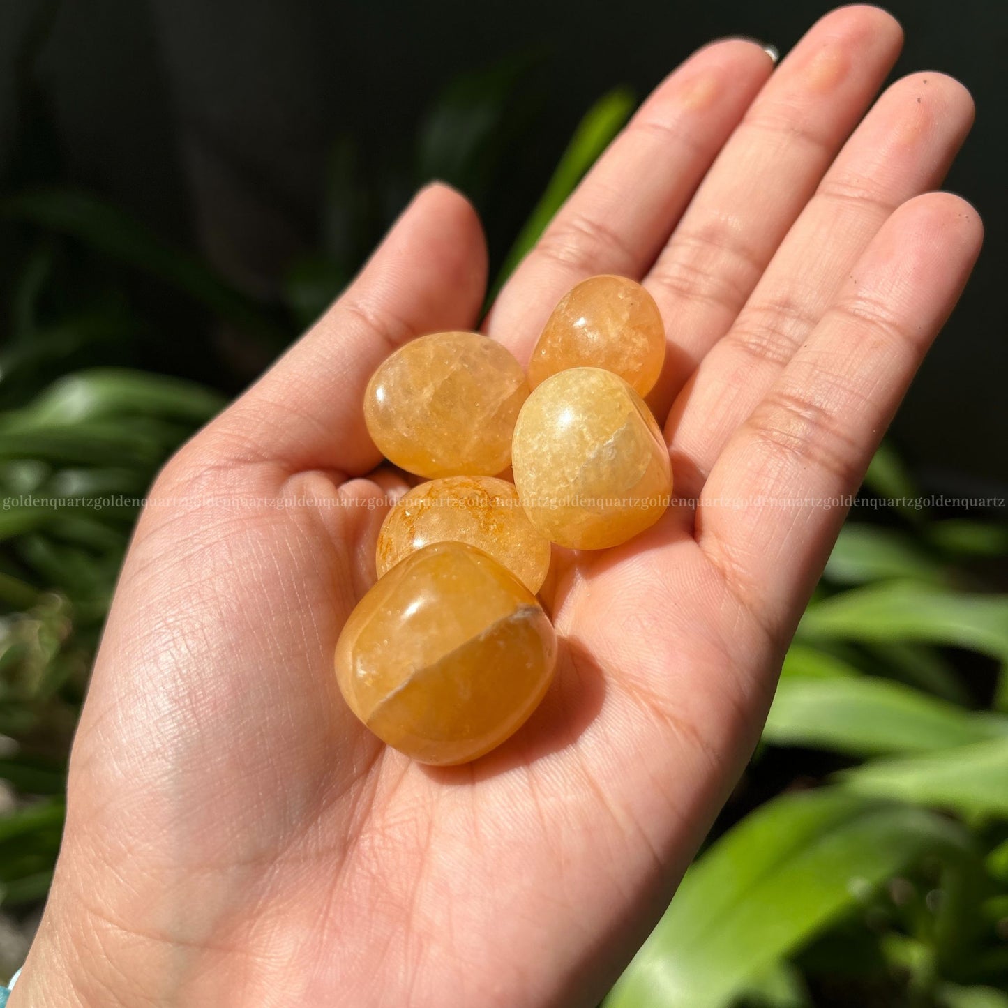 Healing Golden Quartz crystal for abundance and clarity