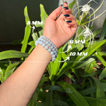 ANGELITE BRACELET - Golden Quartz 