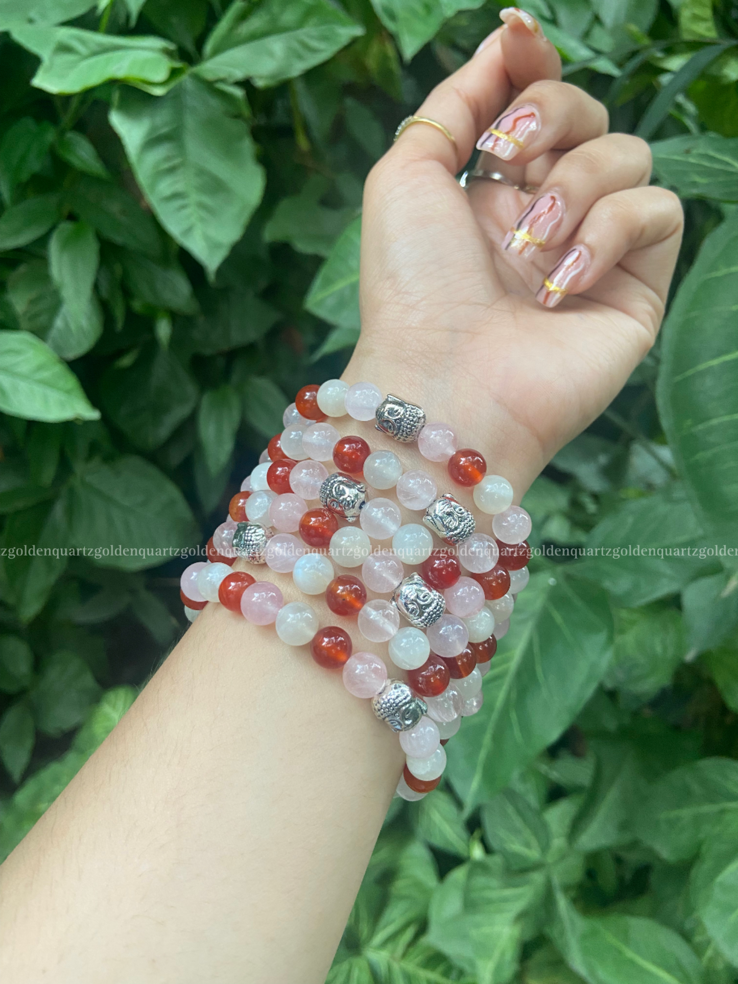 PREGNANCY/ FERTILITY BRACELET WITH BUDDHA CHARM / PREGNANCY/ FERTILITYBRACELET WITHOUT BUDDHA CHARM - Golden Quartz 