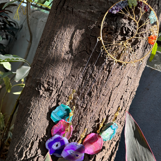 AGATE SLICE WIND CHIME