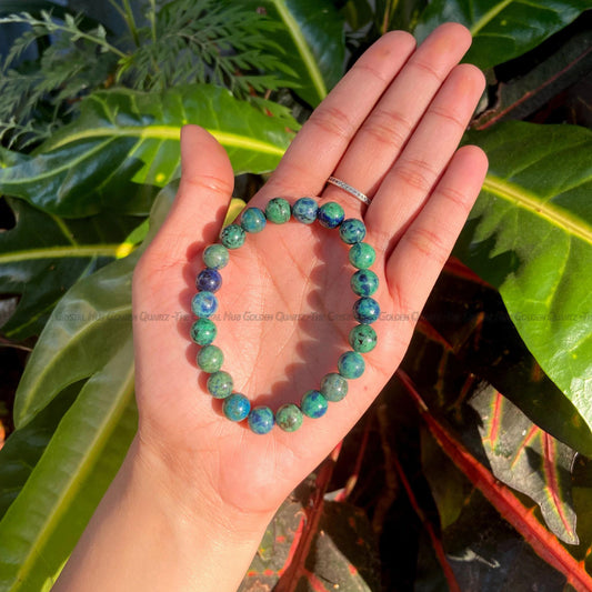 Azurite Bracelet - Golden Quartz 