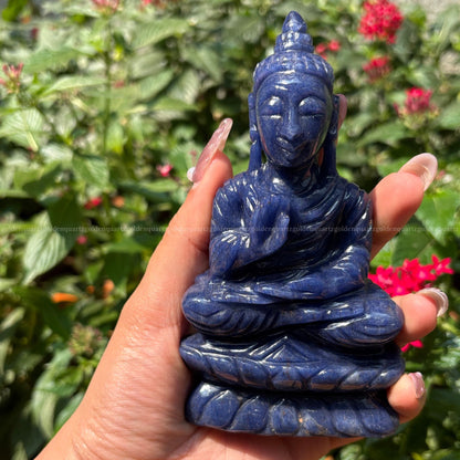 Sodalite Buddha for Wisdom, Peace & Mental Clarity