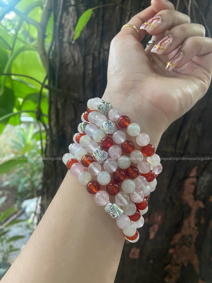 PREGNANCY/ FERTILITY BRACELET WITH BUDDHA CHARM / PREGNANCY/ FERTILITYBRACELET WITHOUT BUDDHA CHARM - Golden Quartz 