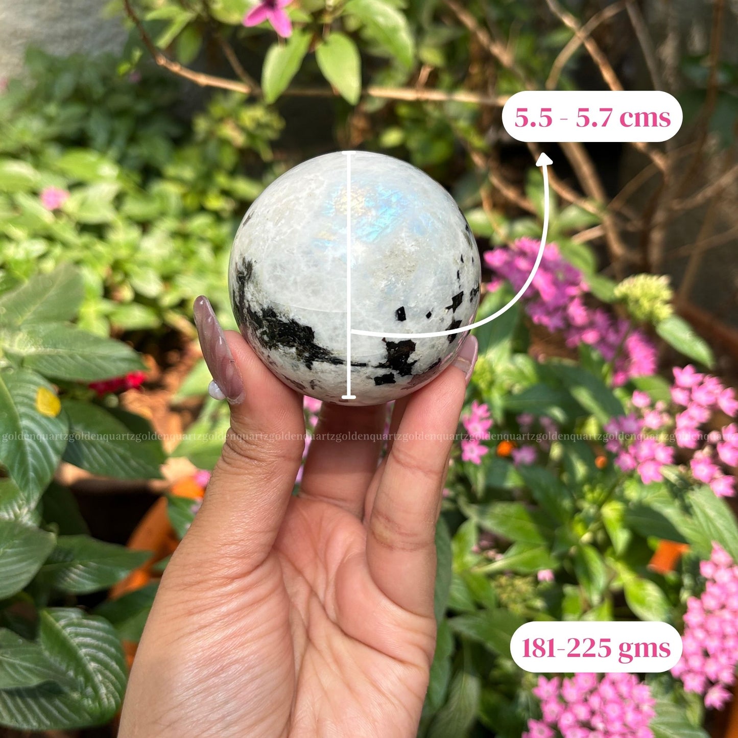 Rainbow Moonstone Sphere/ Ball