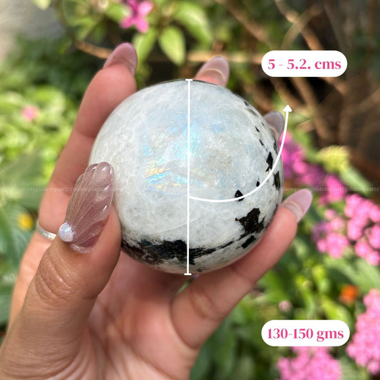 Rainbow Moonstone Sphere/ Ball