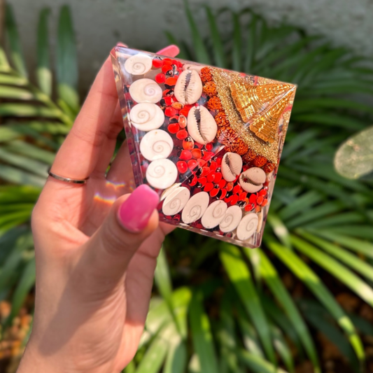 LAXMI ORGONITE PYRAMID - Golden Quartz 