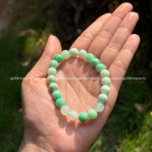 CHRYSOPRASE BRACELET - Golden Quartz 