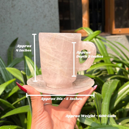 CUP & SAUCER SET - Golden Quartz 