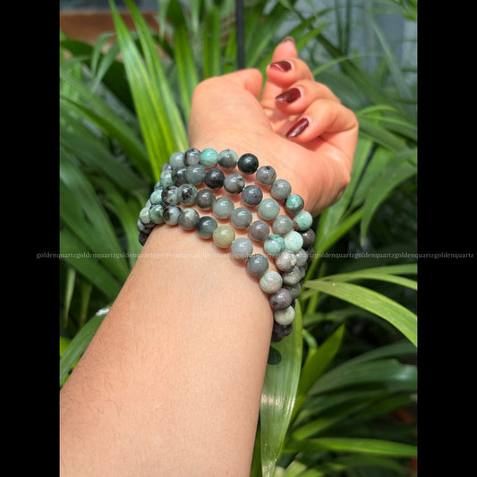 EMERALD BRACELET - Golden Quartz 