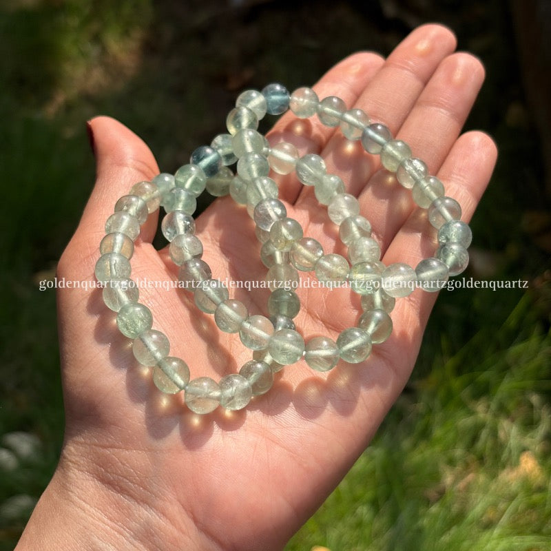GREEN FLUORITE - Golden Quartz 