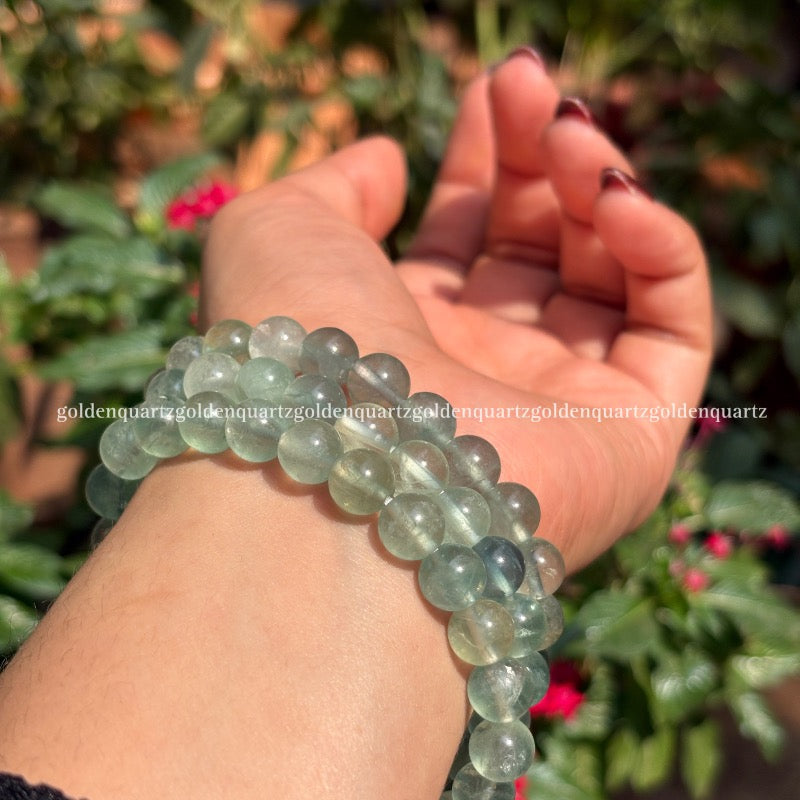 GREEN FLUORITE - Golden Quartz 