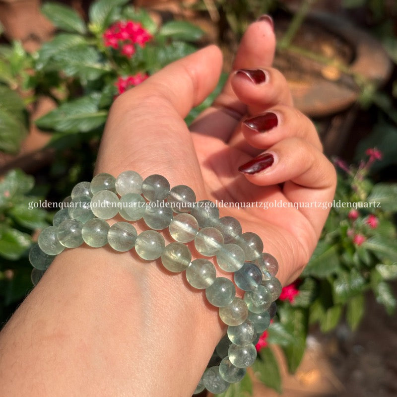 GREEN FLUORITE - Golden Quartz 