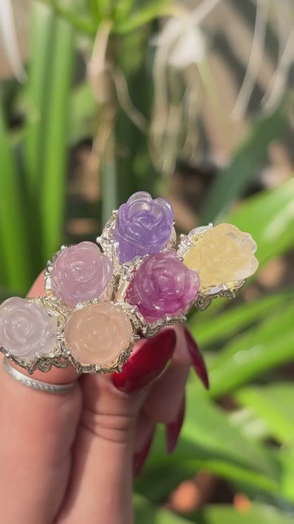 Multi Fluorite Bun Sticks – A Bloom of Natural Colours