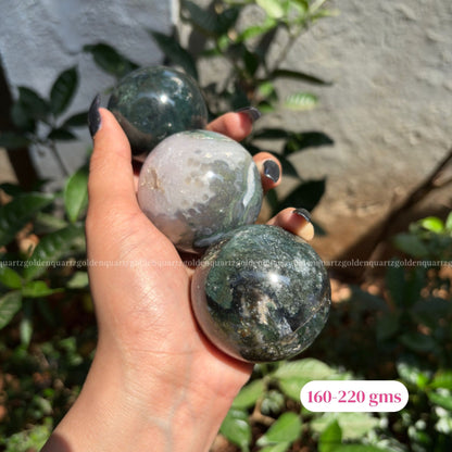 Moss Agate Sphere / Ball