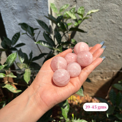 Rose Quartz Mini Sphere/ Ball