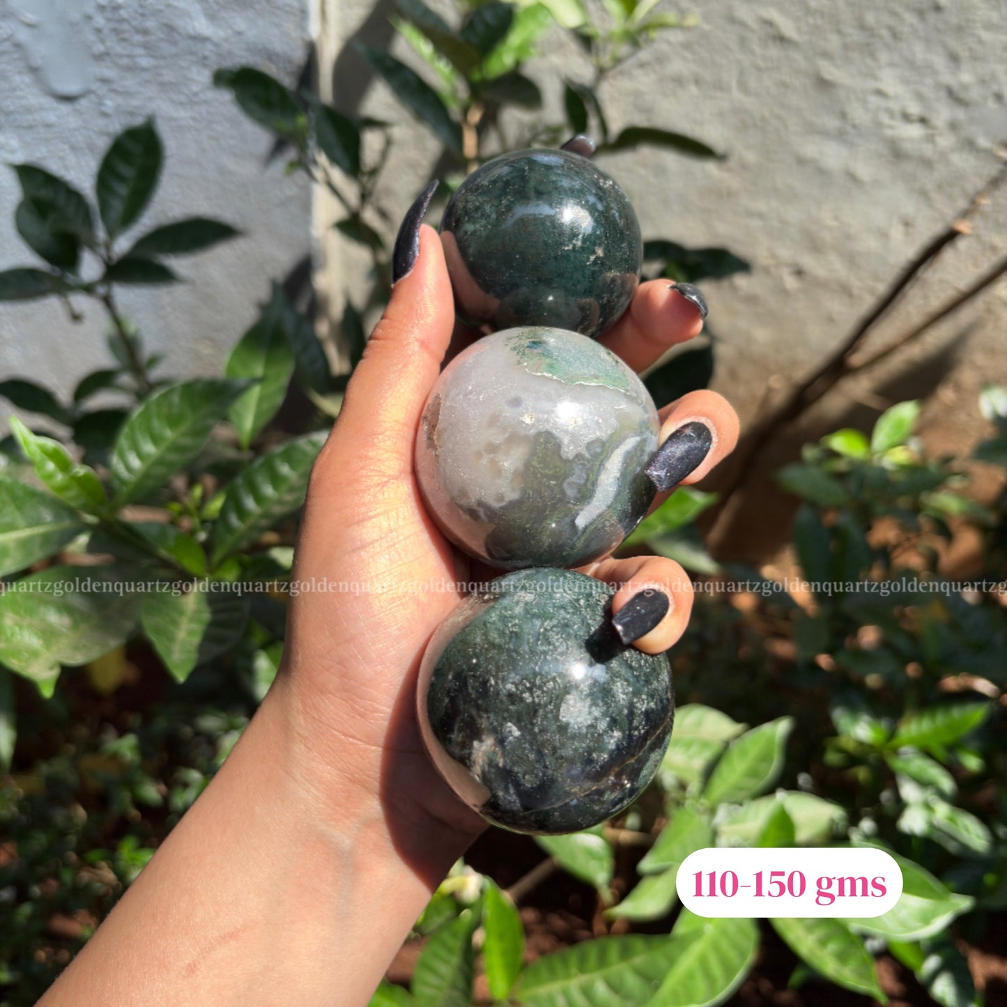 Moss Agate Sphere / Ball