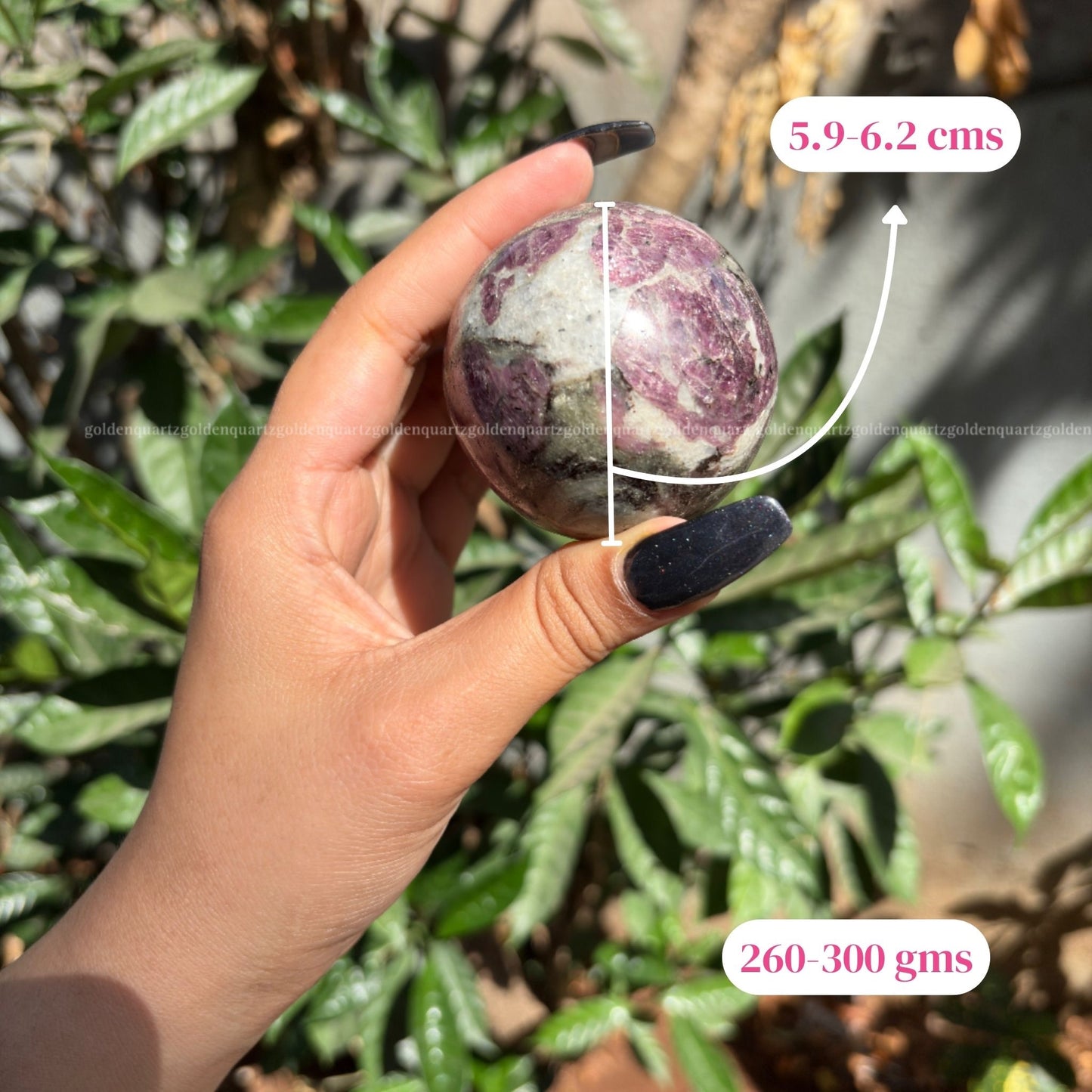 Ruby Matrix Sphere/ Ball